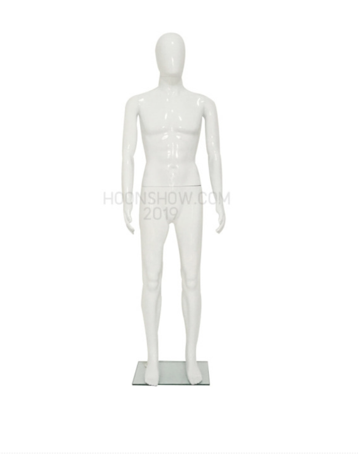 หุ่นพลาสติกเต็มตัวชาย มีหัวหน้าอวกาศ สีขาว MA-4W