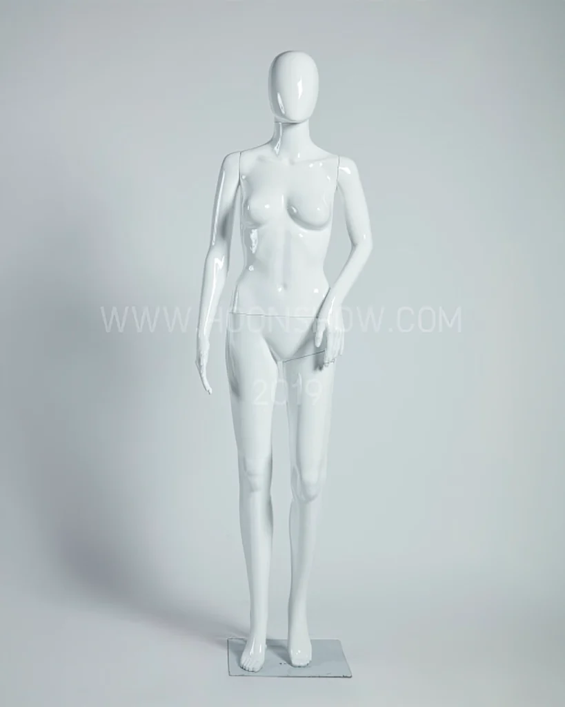 หุ่นพลาสติกเต็มตัวหญิง มีหัวหน้าอวกาศ สีขาว FA-3W