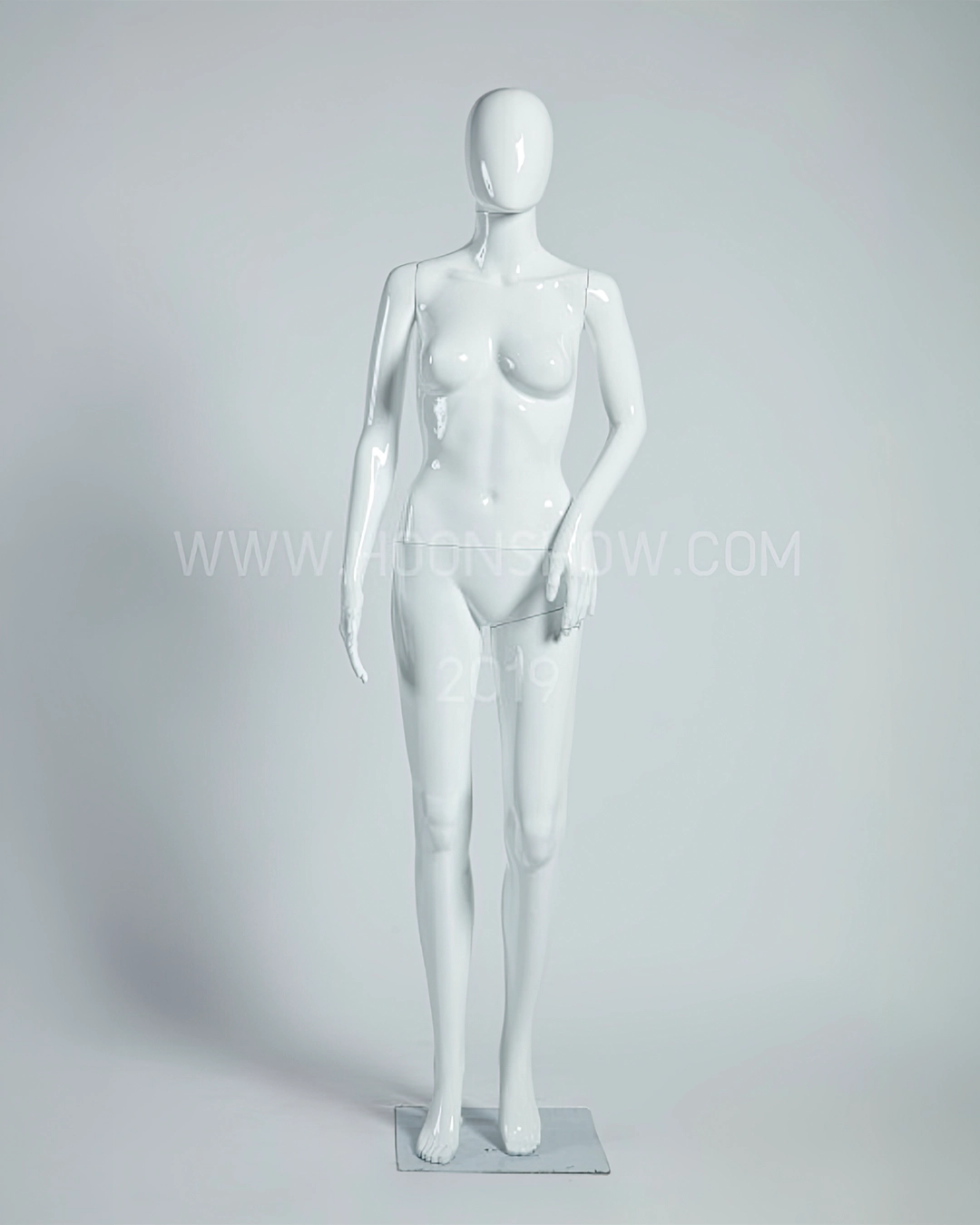 หุ่นพลาสติกเต็มตัวหญิง มีหัวหน้าอวกาศ สีขาว FA-3W