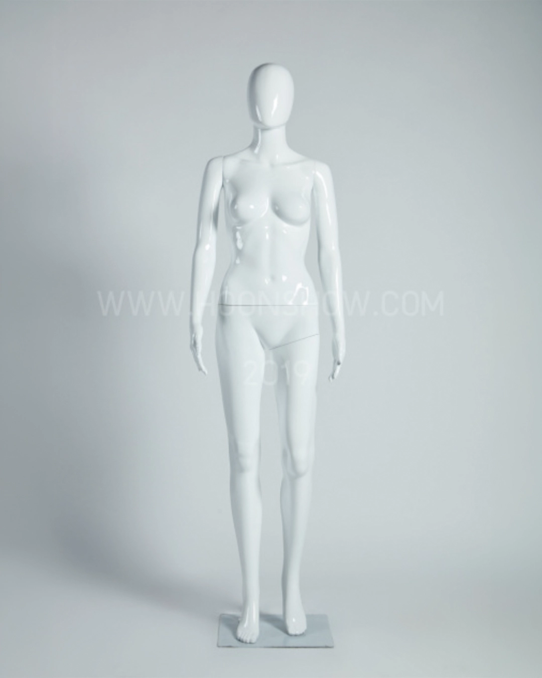 หุ่นพลาสติกเต็มตัวหญิง มีหัวหน้าอวกาศ สีขาว FA-7W