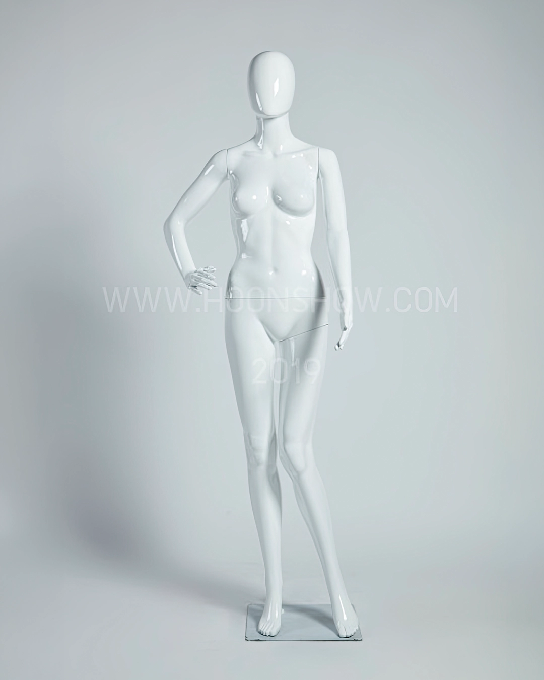 หุ่นพลาสติกเต็มตัวหญิง มีหัวหน้าอวกาศ สีขาว FA-1W