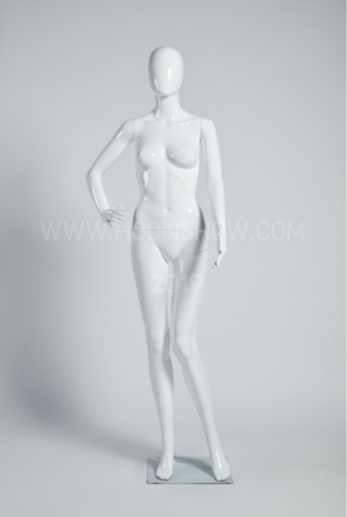หุ่นพลาสติกเต็มตัวหญิง มีหัวหน้าอวกาศ สีขาว FA-1W